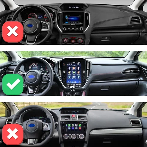 Imagen 2 del producto Para Subaru Crosstrek 2024-2026 accesorios cubierta para salpicadero de coche alfombrilla para salpicadero alfombrilla antideslizante parasol alfombra protectora