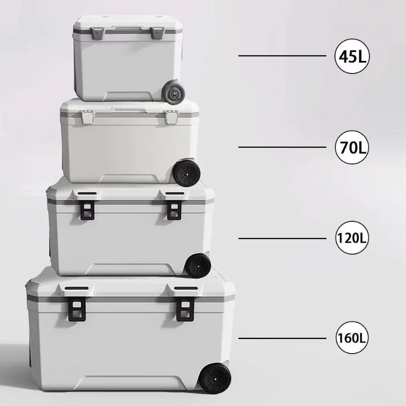 YTYINLIHENG 35L-160L Portable Wheeled Box New Design Beer Food & Fruit Storage Camping Rectangular Warmer Outdoor Icebox Cooler