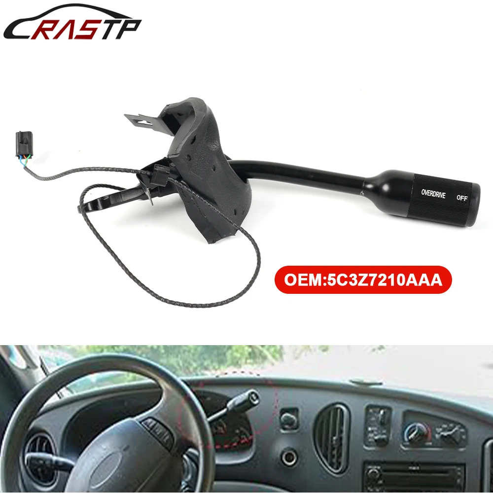 

New Shifter Lever Arm With Overdrive Switch O/D For Ford F150 F250 F350 F450 F550 Automatic Transmission 5C3Z-7210-AAA SFN175