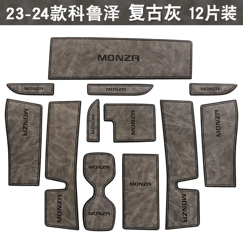 For Chevrolet Cruze 2023 2024 Car Interior Door Groove Mats Gate Slot Pad Non-slip Cup Mat Accessories Cover