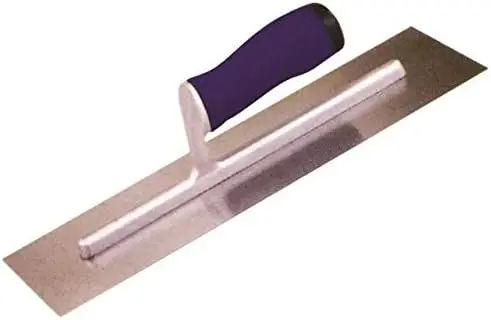 

Finishing Trowel for Cement Concrete 12x4 inch Tempered Carbon Steel Lightweight Ergonomic Handle