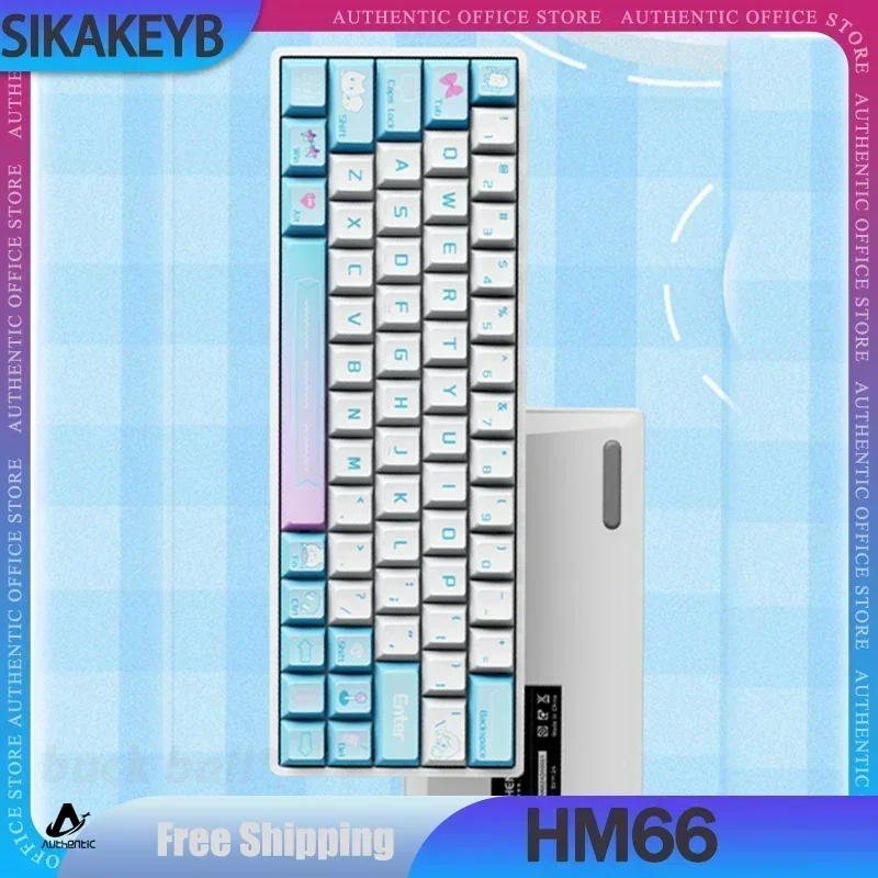 

Sikakeyb Hm66 Mechanical Keyboards Wired Magnetic Switch Keyboard Rgb Backlit Hot Swap Keyboards E-Sports Gaming Keyboard Gifts