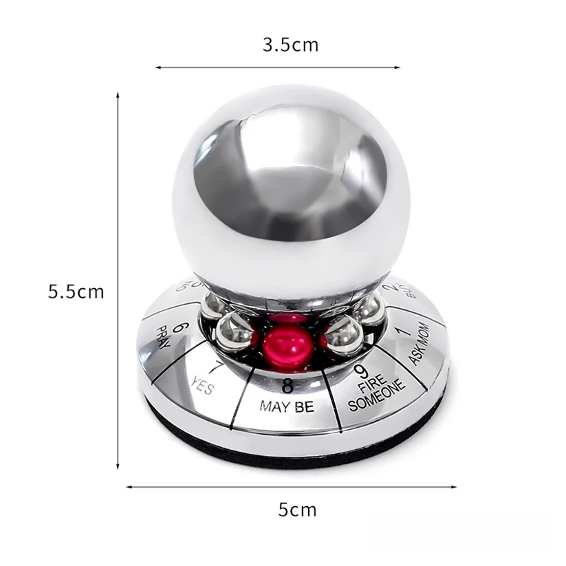 Zinc Alloy Lucky Ball Rotating Metal Decision Ball Creative Destiny Decision Ornament Handicraft Lucky Decision Ball