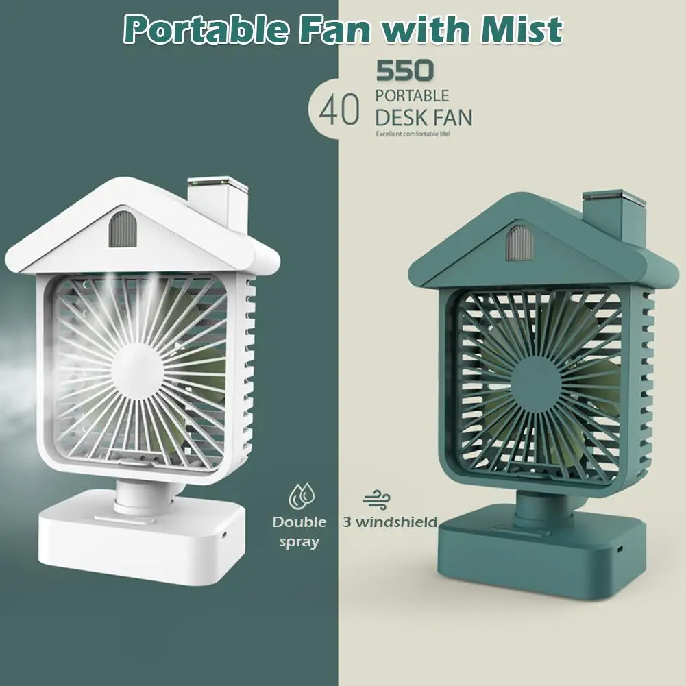 Portable Air Conditioner Fan Evaporative Air Cooler Exclusive Design USB Dsek Fan for Office Adjustment Mini Table Fan