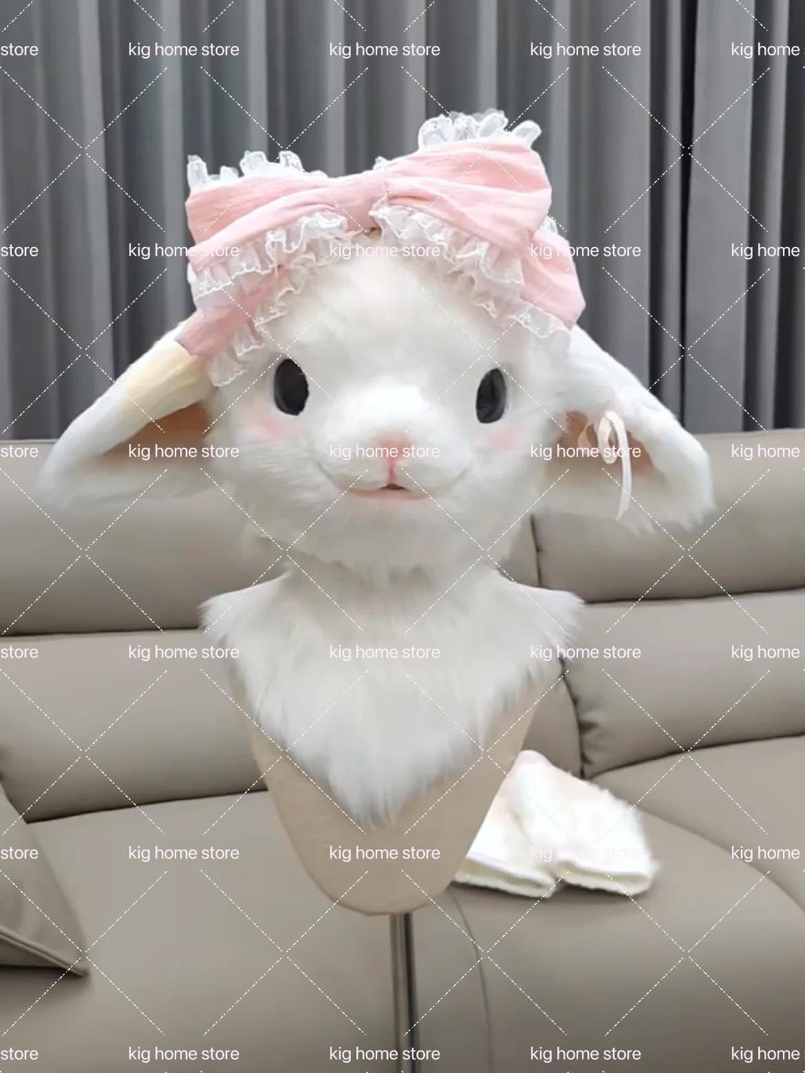 Furry Head Simulated Sheep Head Hand-made Animal Head Cute Realistic Beast Costume Fursuit Headsets Cute Furry Cosplay Customiz