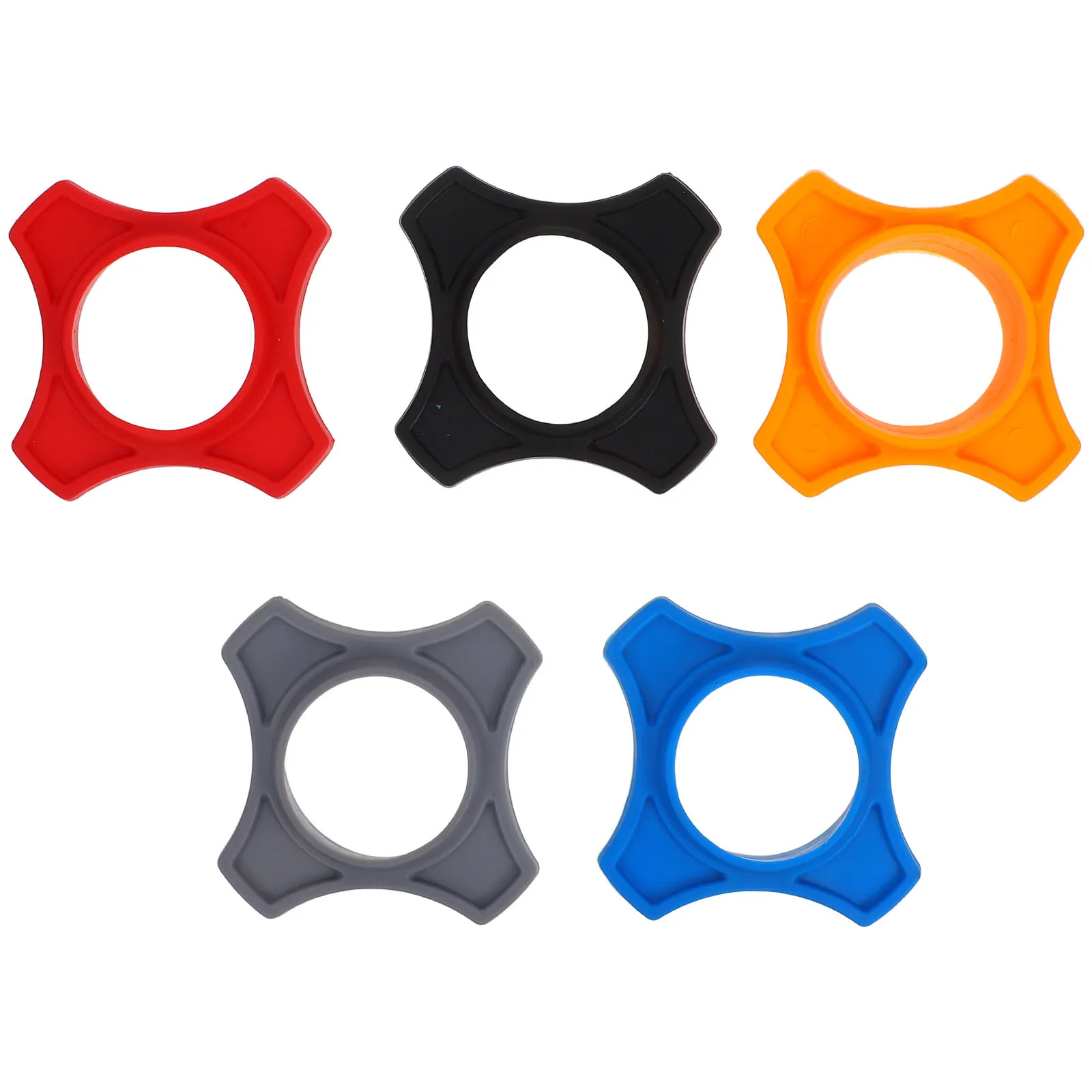 5Pcs Silicone Microphone Ring Anti Slip Protector with Hexagonal Design for Secure Grip on Desk for Ktv Live Show and Conference