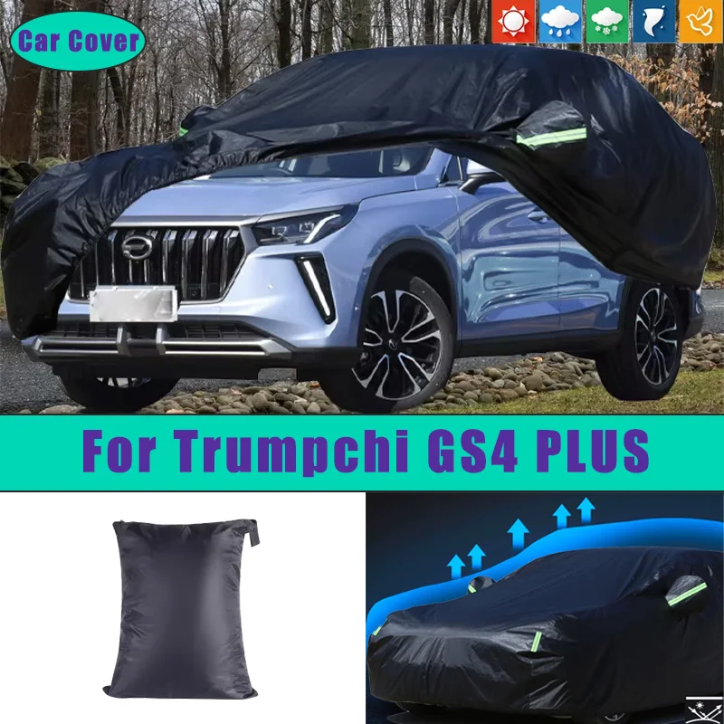 

For Trumpchi GS4 PLUS Car Full Outer Covers Outdoor Waterproof Dustproof Sun Rain Snow Protection Exterior Car Accessories