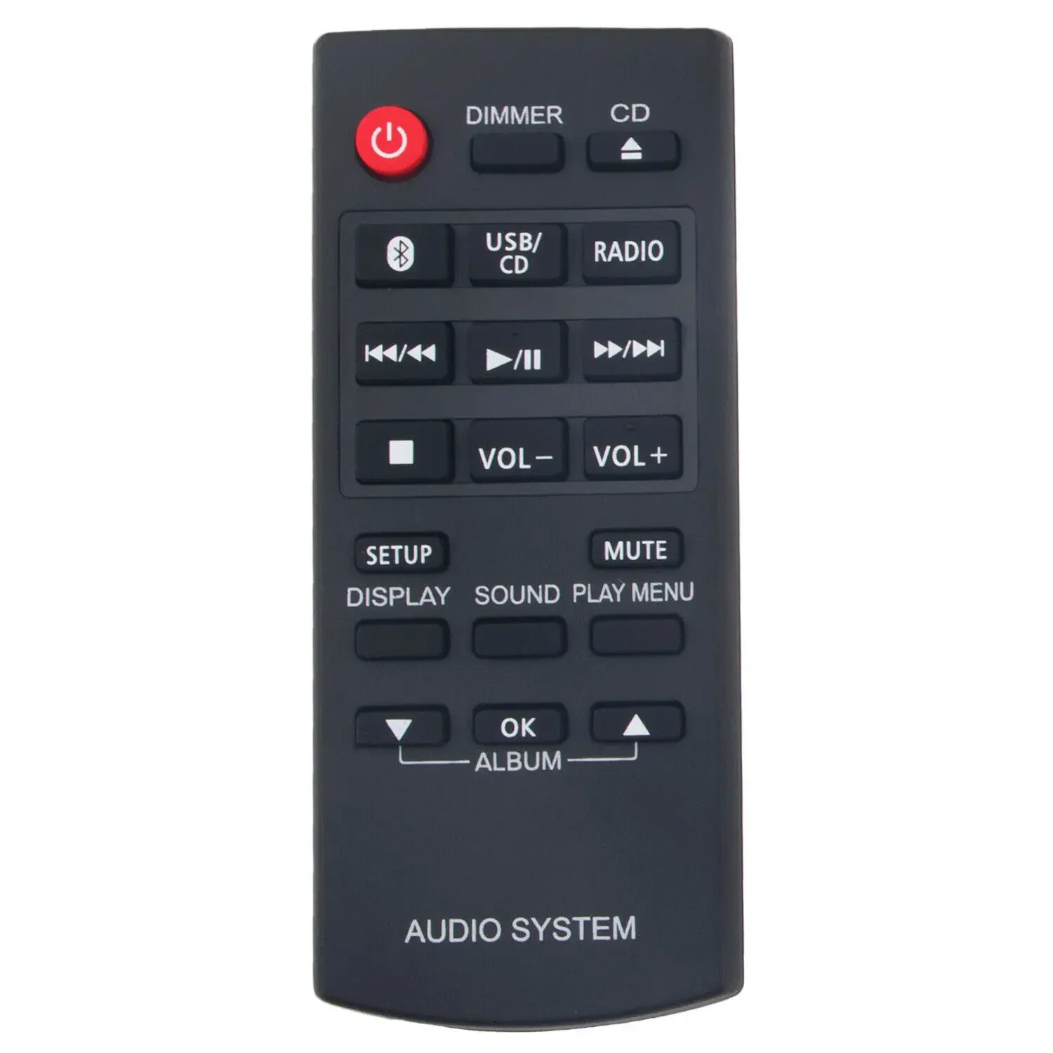 

Remote Control For Panasonic SC-HC200 SC-HC200EG-K SC-PM250 SC-PM600 SC-PM602 Compact Stereo CD Audio System