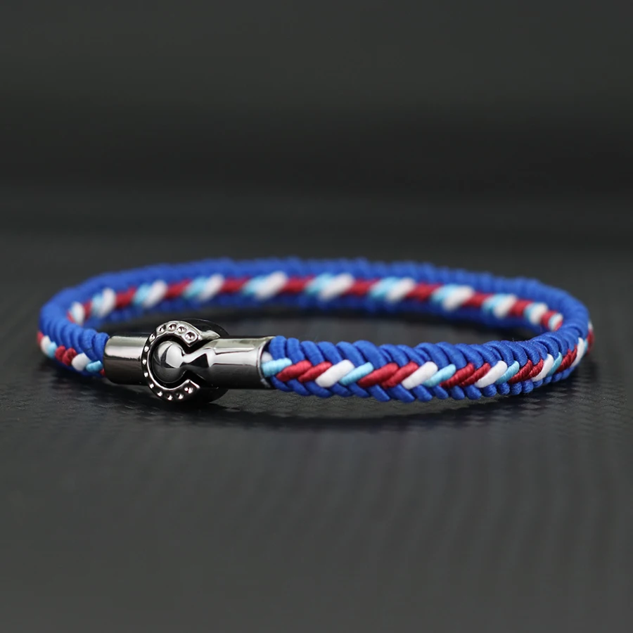 Handmade Ethnic Rope Bracelet with Magnetic Clasp