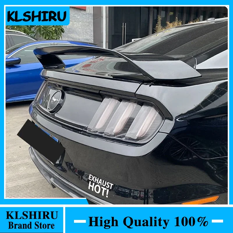 For Ford Mustang 2015-2020 high quality ABS Plastic Unpainted Color Rear Spoiler Wing Trunk Lid Cover Car Styling