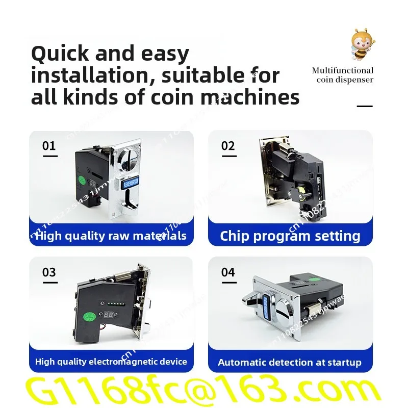One Yuan Five Jiao Coin Dispenser, Automatic Water Vending Machine Accessories, Multi Currency Multi Denomination Coin Dispenser
