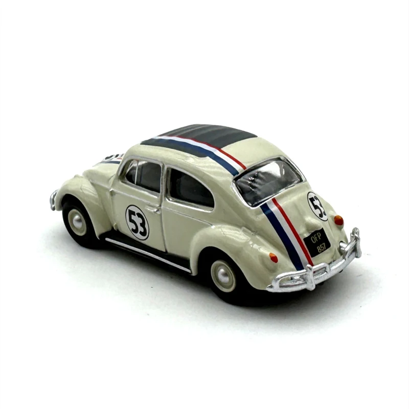 1:76 Scale Diecast Alloy Volkswagen Beetle Number 53 Toys Cars Model Classics Adult Souvenir Collectibles Gifts Static Display