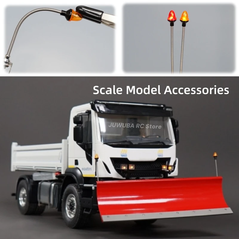 Scale Model Truck Flexible Turn Signal Indicator Light For Tamiya 1/14 RC Tractor Dump Truck Loader Excavator Semi-Trailer Parts