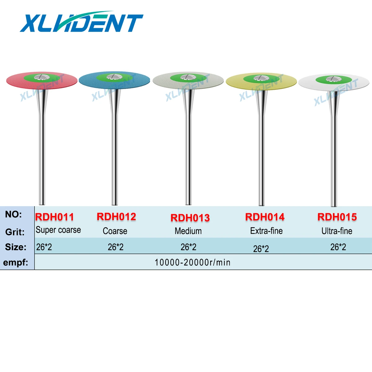 Dental Rubber Diamond Polishing Head Ceramic Wheels Grinder Dentistry Laboratory Polishing Tools Dental Polishing Kit - Image 2