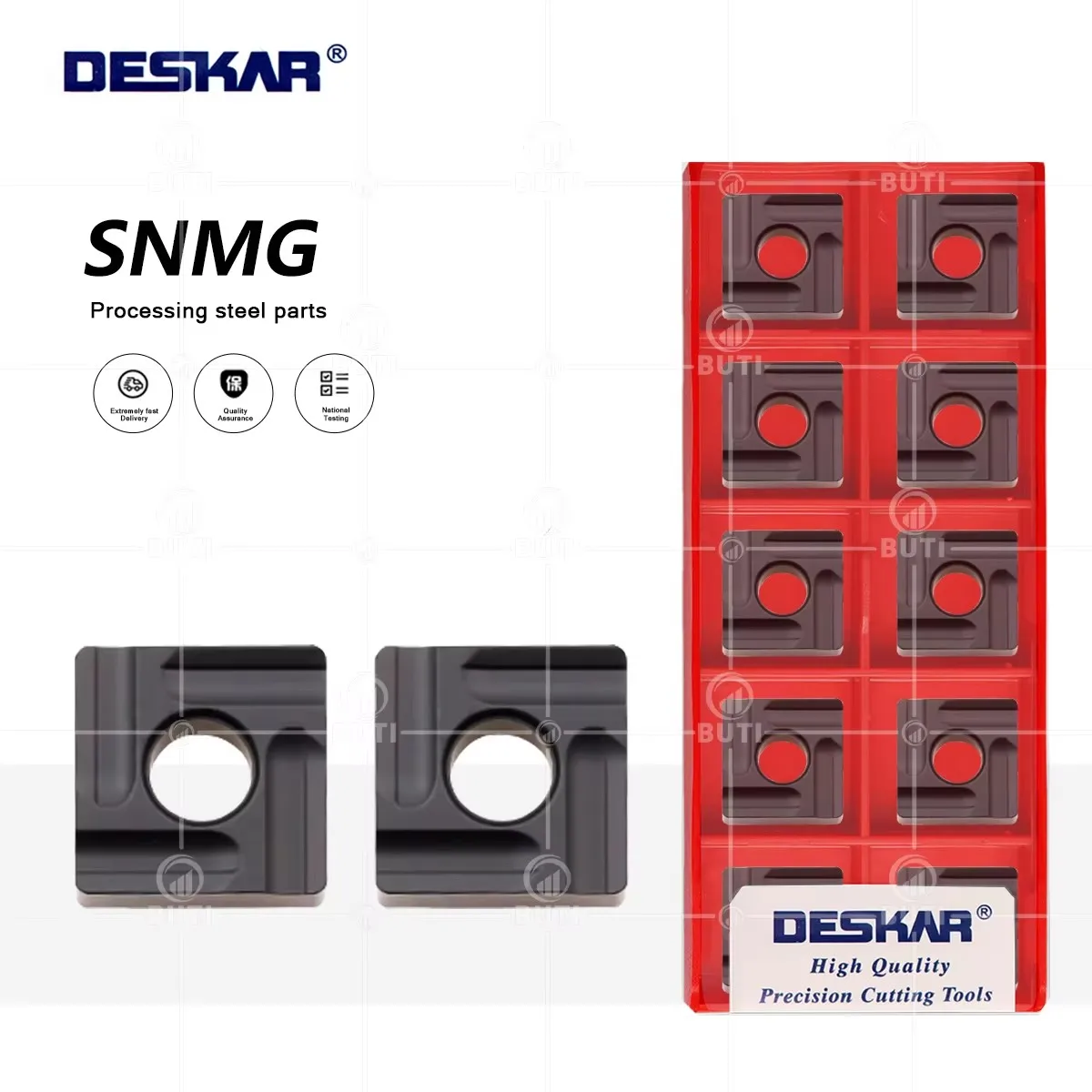 

DESKAR SNMG120408R-S L-S TM LF9118 100% оригинальные токарные пластины Токарный станок с ЧПУ Квадратные внешние токарные инструменты, используемые для стальных деталей