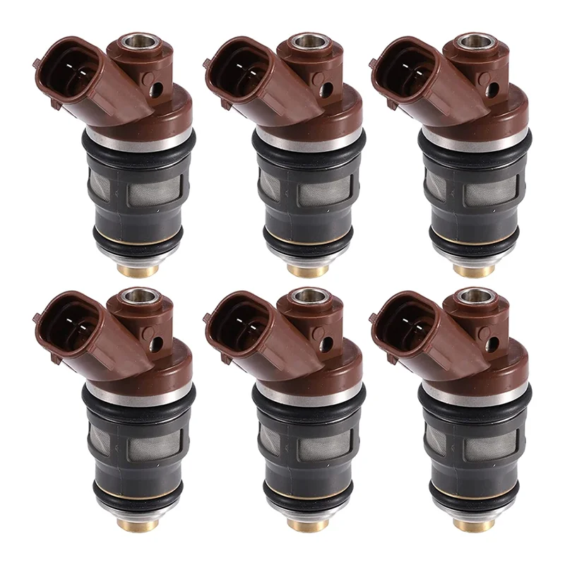 6 PCS New Fuel Injector for MR2 Celica Turbo 3SGTE 1JZGTE 2JZGTE 1001-87092 100187092