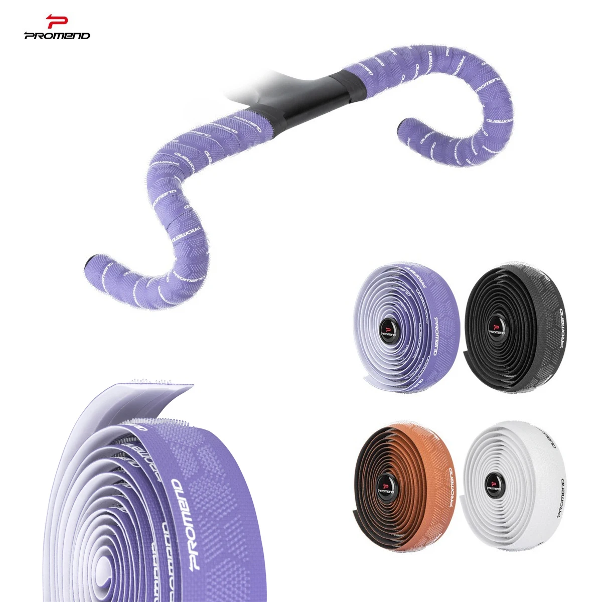 Promend Road Bike Handlebar Tape Silicone Particles Breathable PU Material Non-slip 210x3cm Bicycle Cycling Accessories