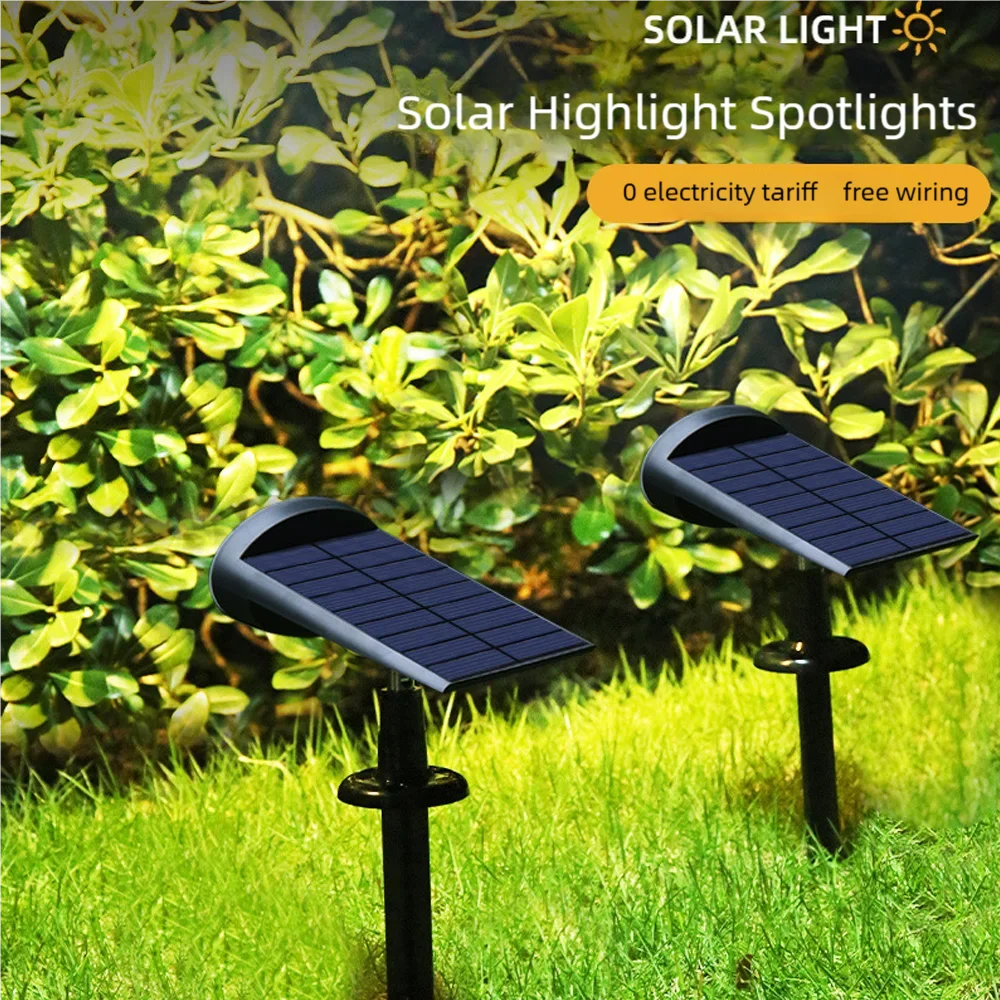 

Solar Lights Outdoor Waterproof Garden Lights Home Remote Control Super Bright Lawn Garden Terrace Shine Tree Spotlight