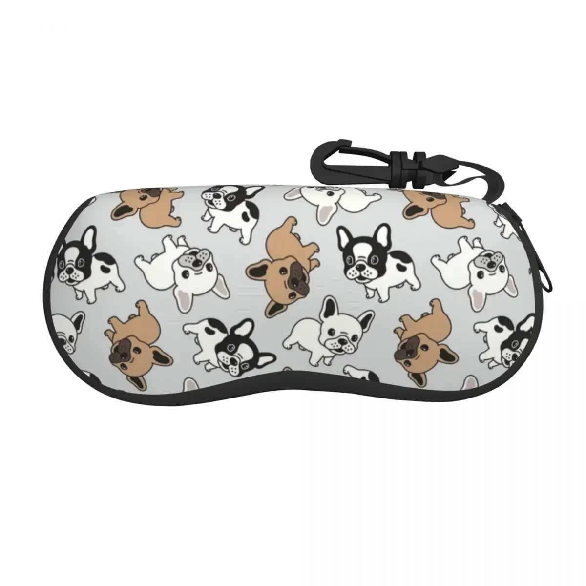 Frenchie French Bulldog Shell Etui ochronne na okulary Modne etui na okulary przeciwsłoneczne Etui na okulary dla psów