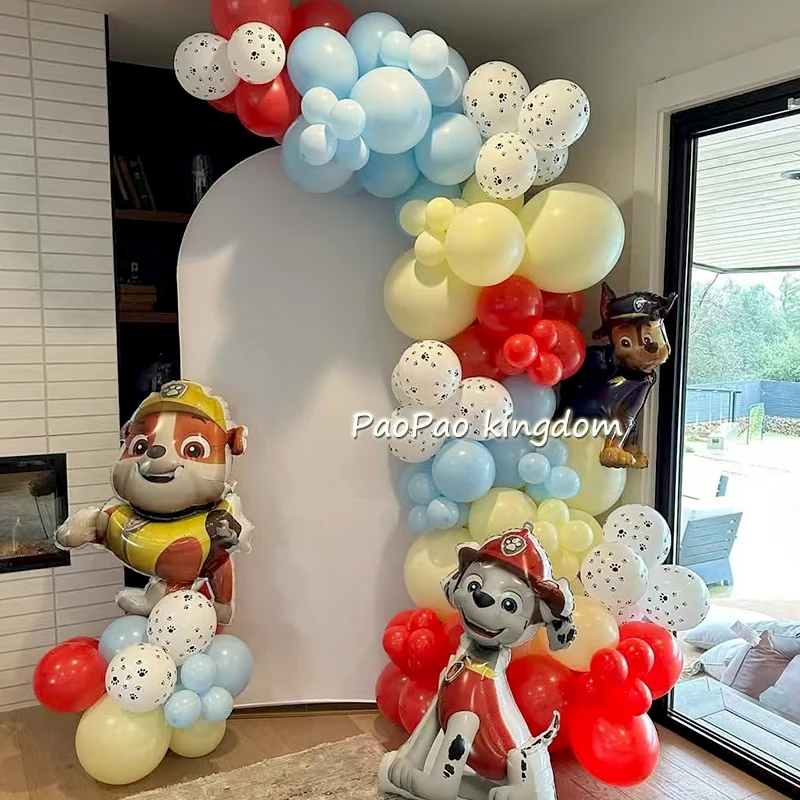 Anime PAW Patrol Digital Balloon Kids Birthday Party Decoration Baby Shower Supplies Room Decor Boy Girl Gifts