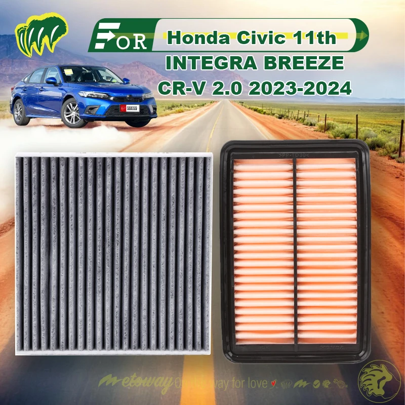 

For Honda Civic 11th INTEGRA BREEZE CR-V 2.0 2023-2024 Car Cabin Air Filter Air Conditioner Filter Auto Climate Control