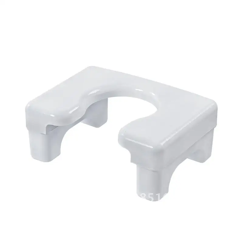 

Household Squatting Toilet Stool Change Chair for Pregnant Women Elderly - Simple Seat PP Material White Gray Colors Available
