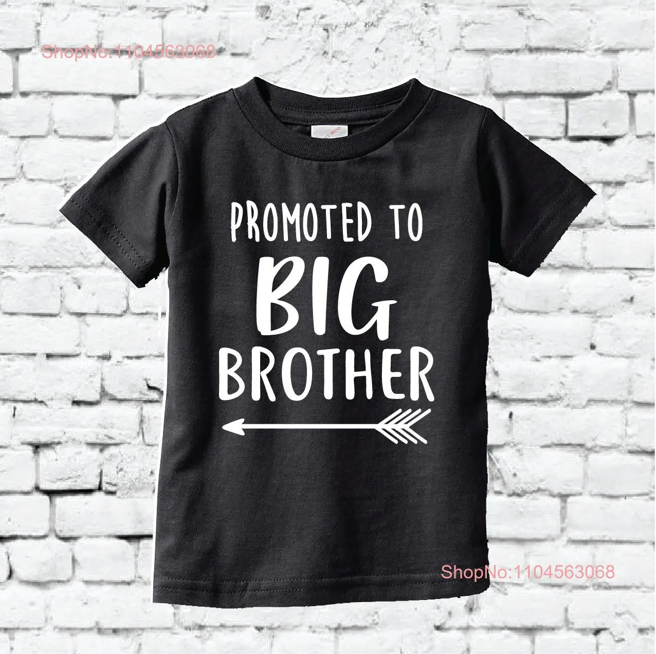 Promoted to Big Brother Youth T Shirt Funny Pregnancy Announcement Birthday Toddler Personalized Fine Jersey