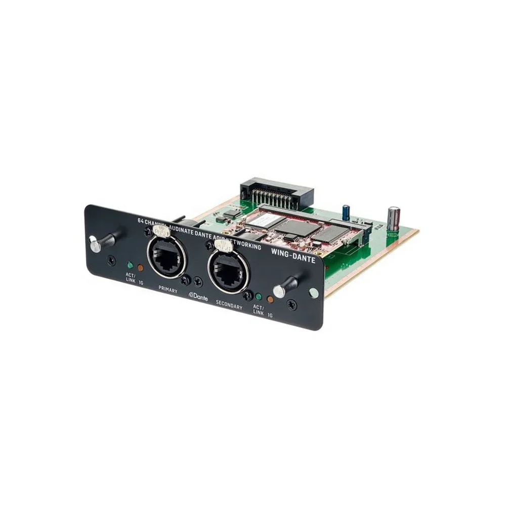 Behringer Wing-Dante 64-Channel (48 kHz) Bidirectional Dante Expansion Card For Behringer WING