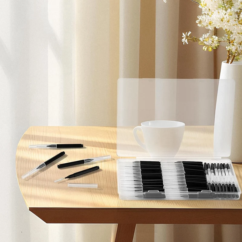 Sikat Interdental 120 buah, sikat pembersih kawat gigi untuk alat pembersih gigi sikat Spiral untuk perawatan mulut efisien