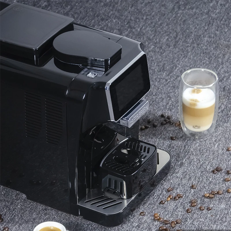 Fully Automatic Coffee Machine 1.5L Deluxe Coffee Maker Electronic Refrigerated Milk Jar Grinding/Milk Frothing Multi-Function