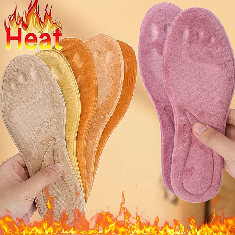 

2pc Self Heating Insoles Thermostatic Thermal Insole Massage Memory Foam Arch Support Shoe Pad Heated Pads Winter Warm Men Women