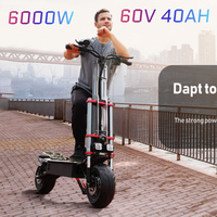 Electric Scooter DUOTTS K8 12Inch High Power 6000W Dual Motor 60V40Ah E-Scooter Battery Off-Road Foldable Seat Electric Scooters