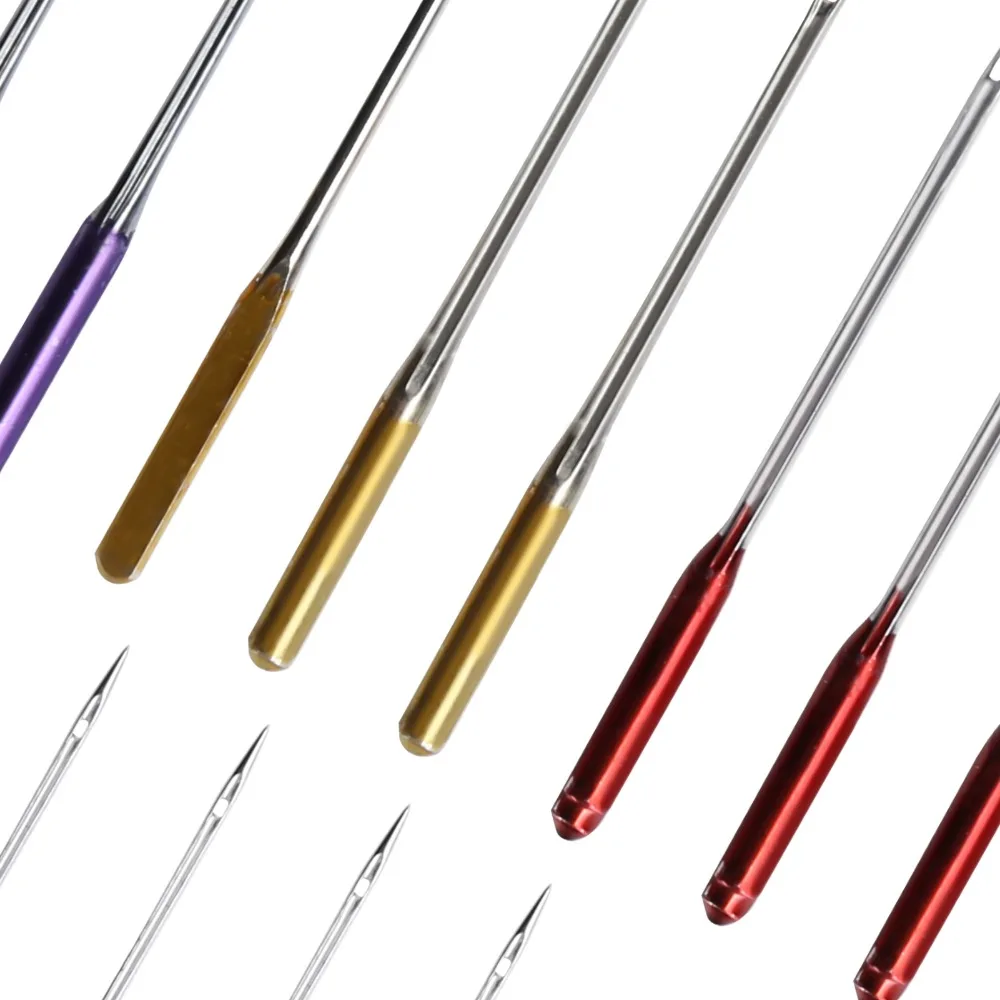 15pcs Anti-Jumping Sewing Machine Needles Sharp Tips Regular Point Universal Sewing Needles Steel Flat Shank Ball Point Needles view 4