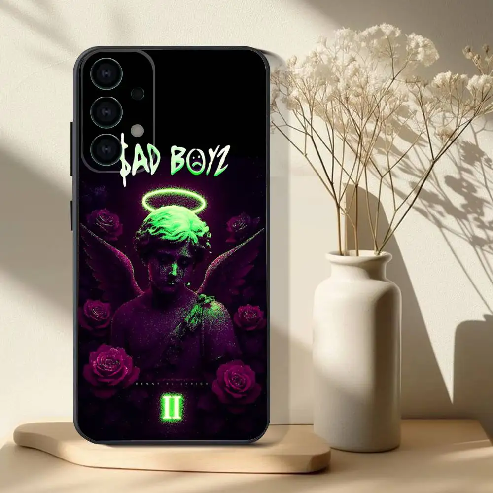 حافظة هاتف Junior H $AD BOYZ 4 LIFE لهاتف سامسونج S 25,24,23,22,30,21,10,9,Ultra,Plus,Lite,FE,4,5G حافظة ناعمة سوداء