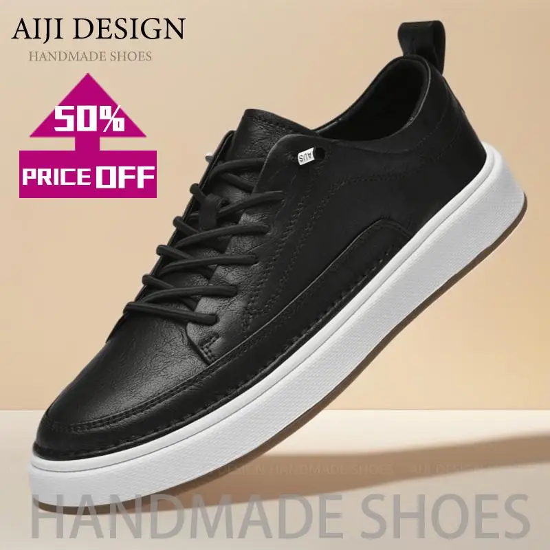 

Brand Men's Genuine Leather Shoes Comfortable Soft-soled Insoles Casual Oxford Shoes for man Outdoor Sports Luxury Sneakers