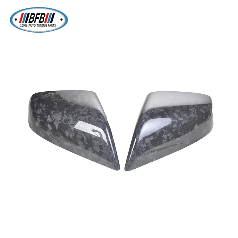 

Forge Carbon Mirror Side Mirror Caps Mirror Cover Stick on Fits for Tesla Model S 2016-2018