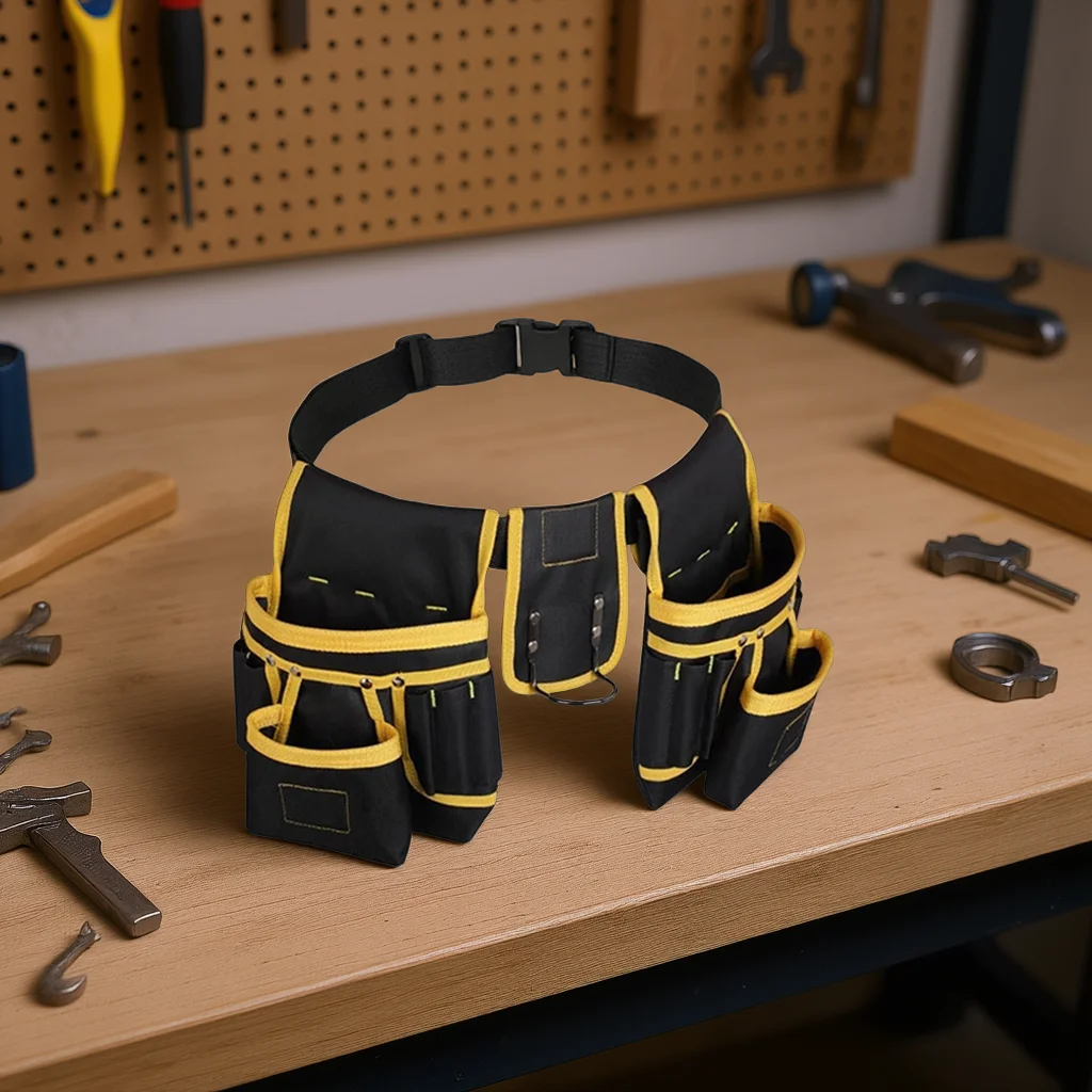 

Сверхмощный магнитный ремень для инструментов с 27 карманами, сумка для инструментов, регулируемый и съемный регулируемый поясной кронштейн, сумки для инструментов