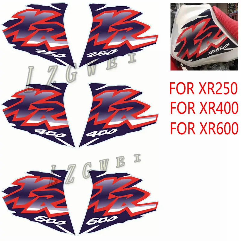 

Motorcycle Fuel Tank Decals For Honda XR250 XR400 XR600 XR 250 400 600Edition Waterproof Stickers Top Side Protection Decals