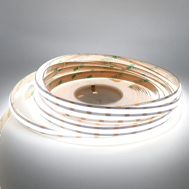 10m 24V COB CCT LED Strip 608/624/840leds High Brightness 2700k-6500k Dual Color Dimmable Flexible Soft Tape Linear Lighting
