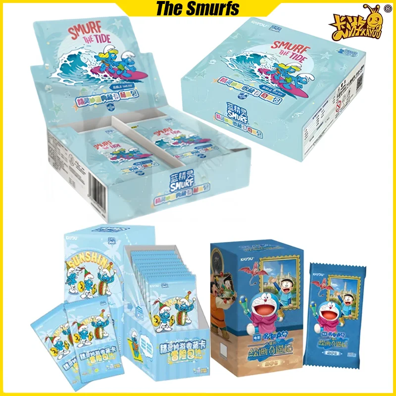 

KAYOU The Smurfs карты Doraemon аниме коллекционные карты Mistery Box настольные игры игрушки подарки на день рождения для мальчиков и девочек
