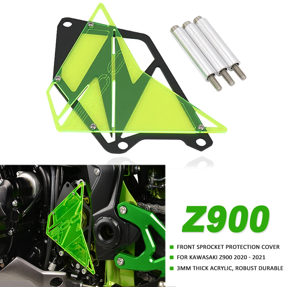 

Chain Guard Cover For Kawasaki Z900 Z 900 z900 2020 2021 Motorcycle Parts Front Sprocket Cover Left Side Engine Protector