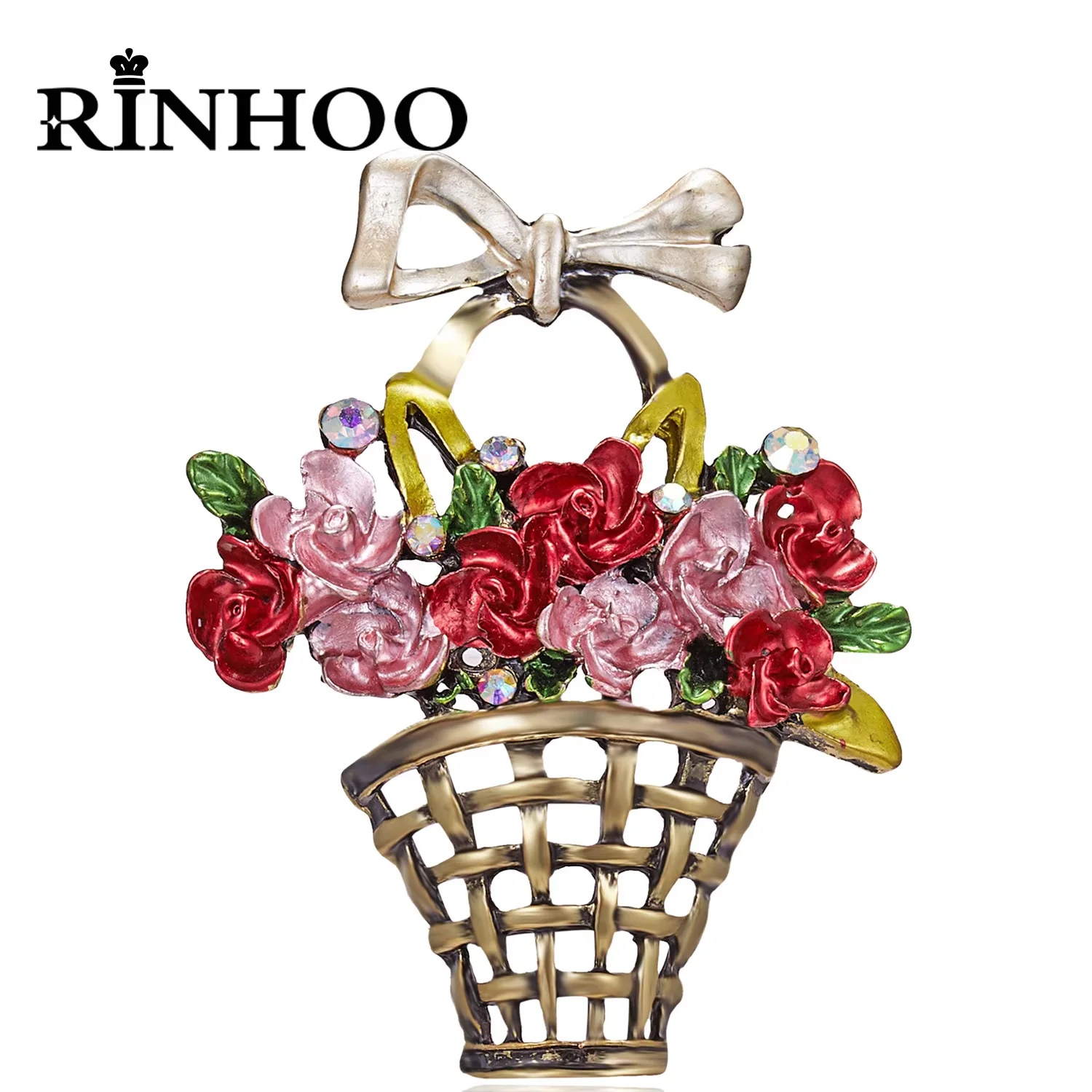 Rinhoo Elegante Kristall-Strass-Ballett-Broschen für Damen Engel-Fee-Gymnastik-Emaille-Pins Hochzeits-Party-Schmuck – Detail 3