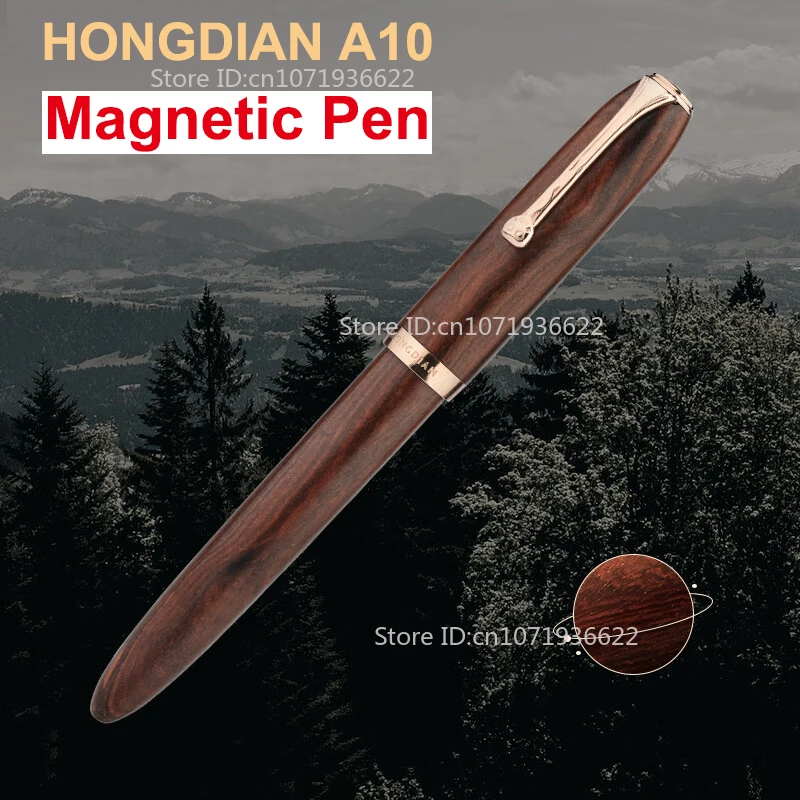 

Hongdian A10 Cat Clip Log Fountain Pen Magnetic Cap Premium Wood Calligraphy Pen For Writing Practice & Gifts Office Supplies