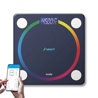 BMI 180kg Smart Household Scale Bathroom Scale Digital Wireless Body Weight Scale with IOS Android App