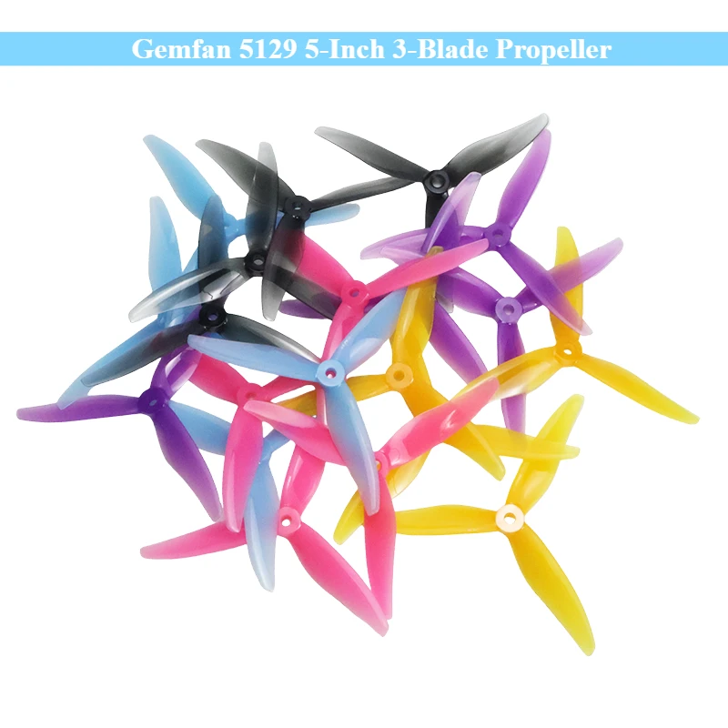 Nowa śruba Gemfan 5129 5-calowa, 3-łopatkowa – wysokowydajna śruba CW/CCW do wyścigów dronów FPV i freestyle |   Quadcopter RC do samodzielnego montażu