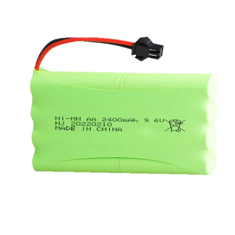 NiMh 9.6v 2400mAh Battery Pack For Rc toys Car Tank Robots Gun RC Boat AA 9.6v 2400mah Rechargeable Battery