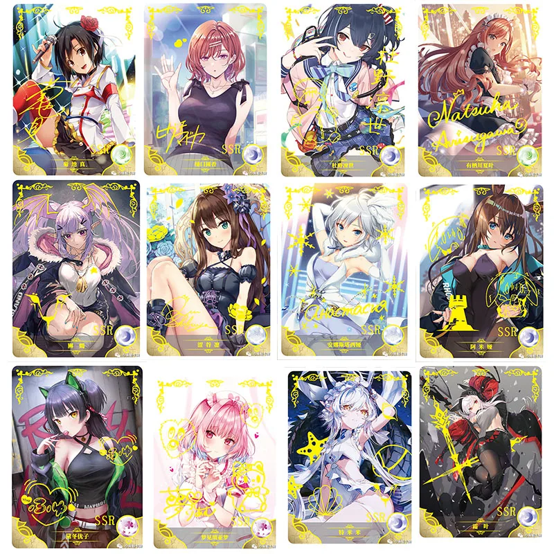 

Anime Goddess Story Yumemi Riamu Kikuchi Makoto Ssr Cards Game Collection Rare Cards Children's Toys Surprise Birthday Gifts