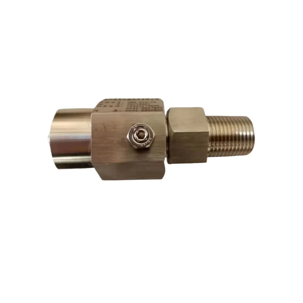 

316L stainless steel hydraulic rotary joint double channel rotary