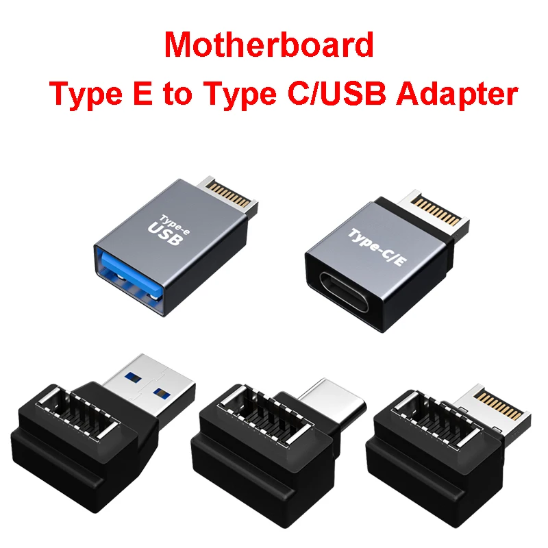 

Motherboard Type E to Type C/USB Adapter 5/10Gbps Desktop Computer PC Connector Converter Support USB3.0 Plug Accessories