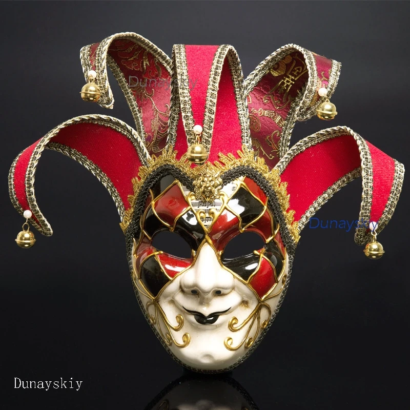Máscara veneciana Retro para mascarada, decoración de pared para actuación de fiesta, actuación Vintage, bola de Halloween, payaso, escenario, vestido de Navidad